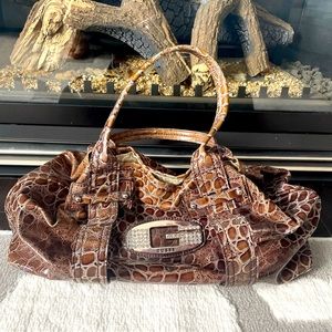 Guess Brown Synthetic Bag